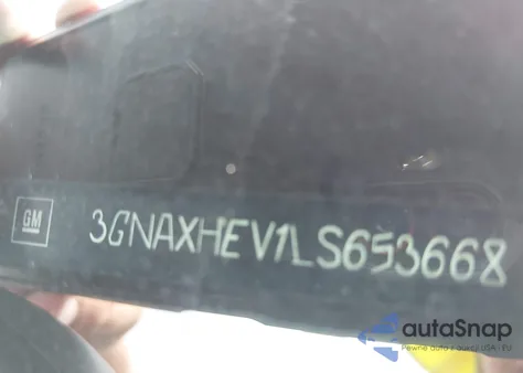 2020 Chevrolet Equinox Fwd Ls из США, поврежденный, VIN 3GNAXHEV1LS653668